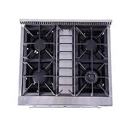 30 inch 4.2 cu. ft. Freestanding 4 Burners Blue Porcelain Oven Interior Gas Range F5101