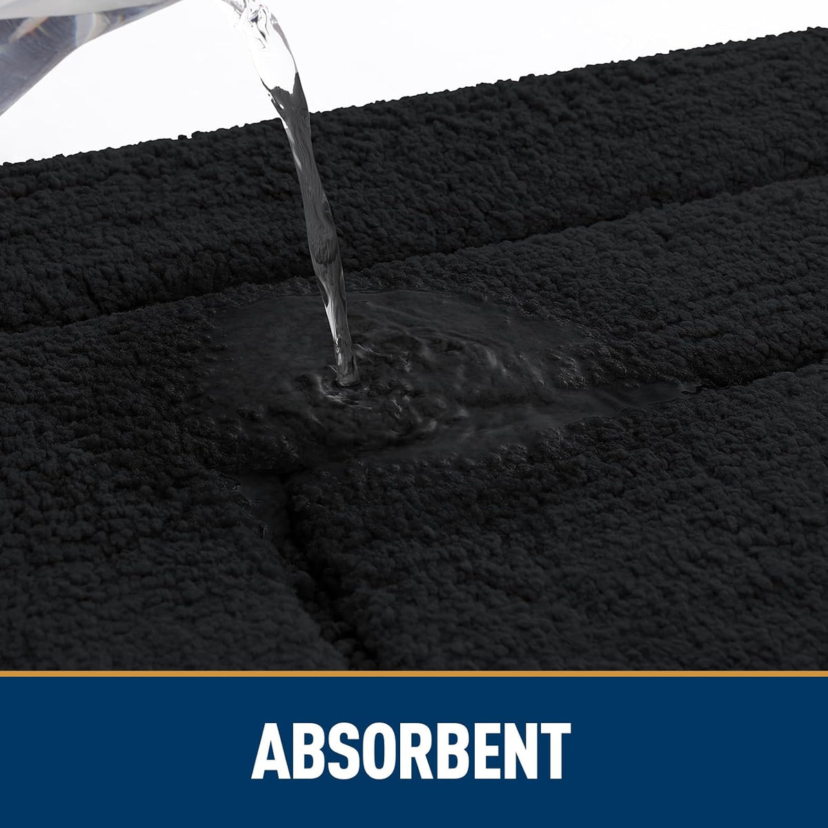 Black Low-Profile Door Mat 30x20 Inches O88070