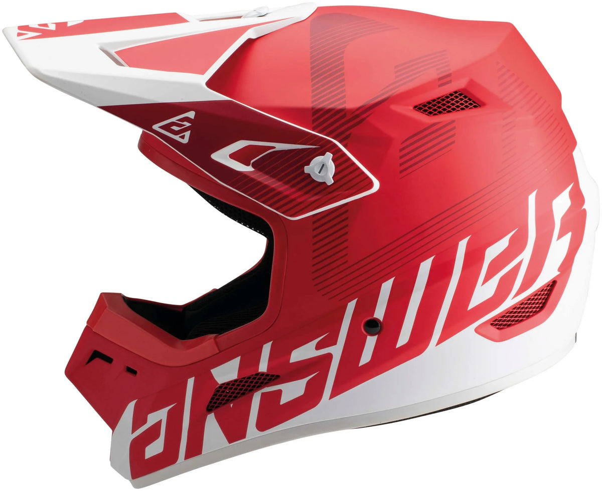 Red/White Offroad Helmet S467