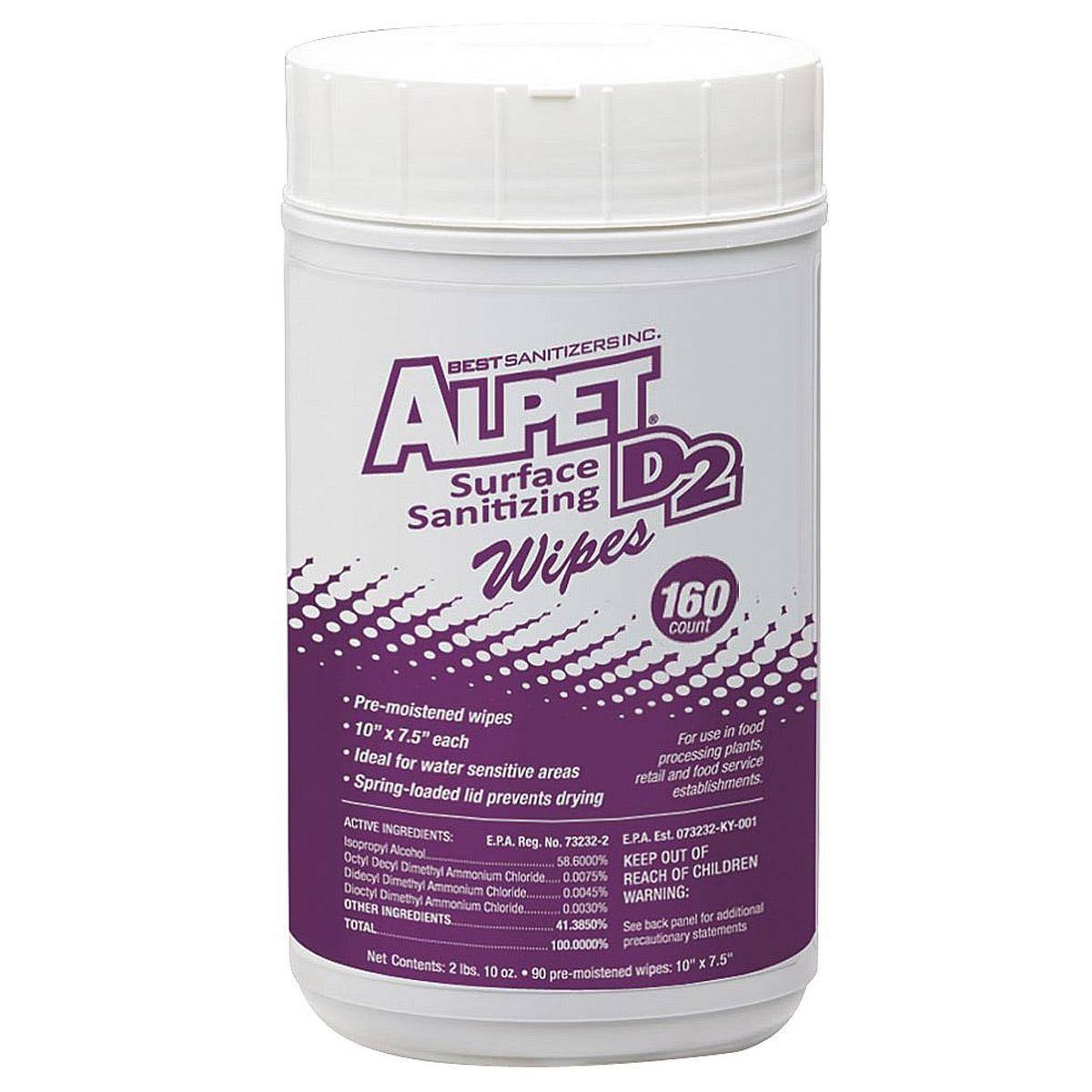 Sanitizing Wipes, 160 Ct, Canister, Pk6 U54984
