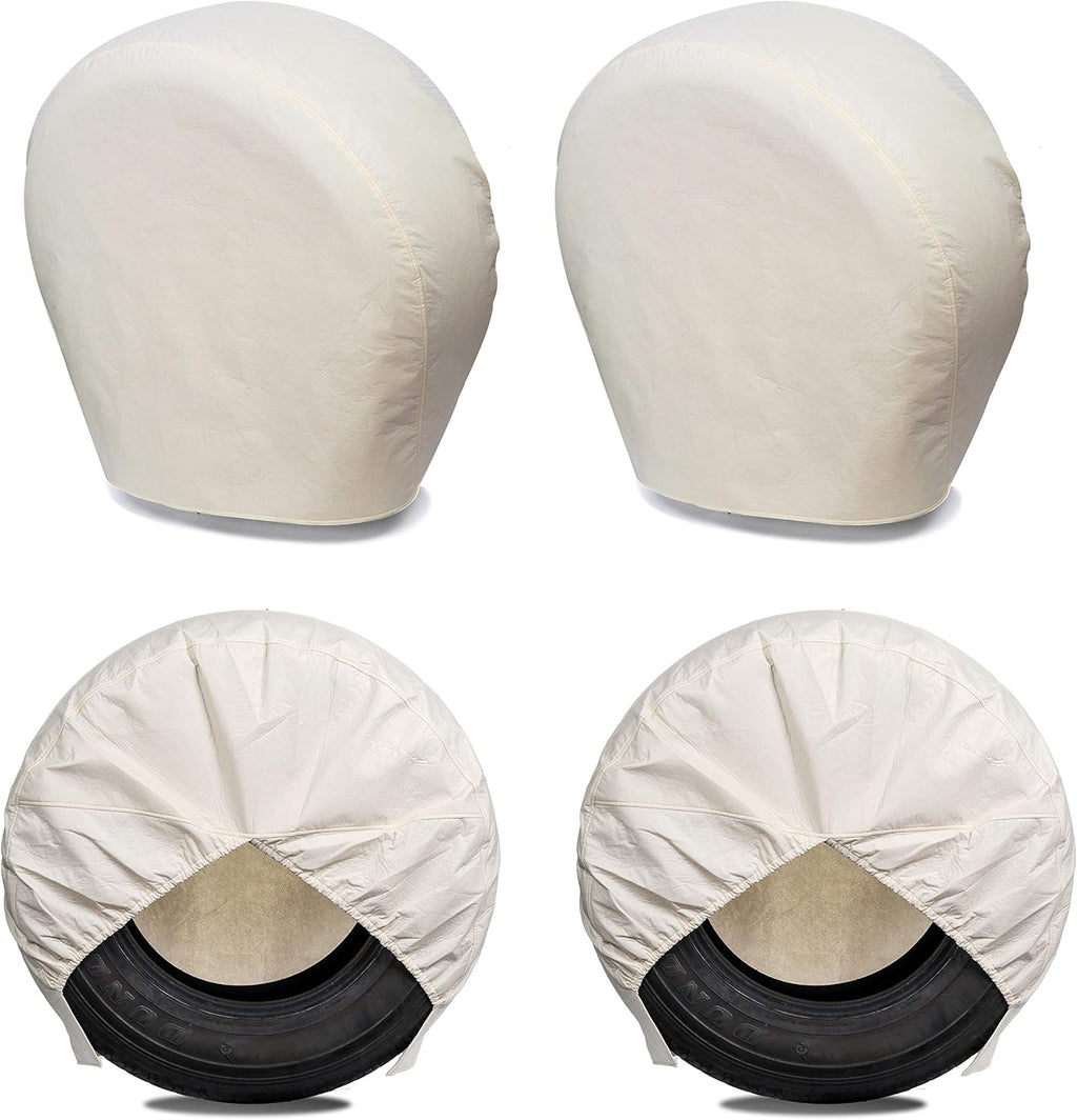 Tough Tire Covers for RV Wheel 4 Pack Black Y53837