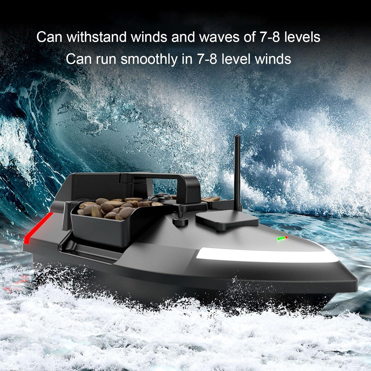 Double Motors RC Fishing Bait Boat 500M Range Load 4.4Lbs Z868