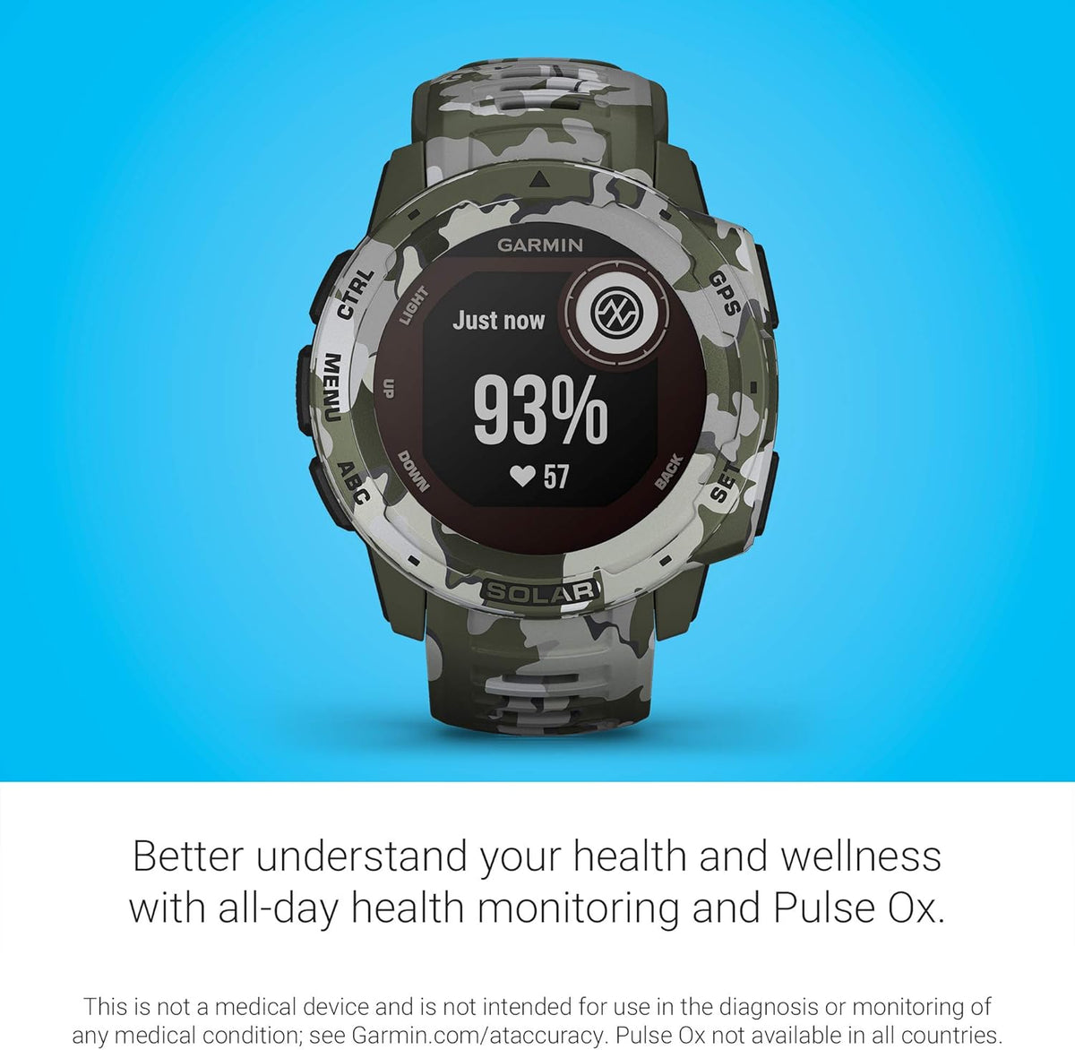 Rugged Outdoor Smartwatch with Solar Charging Z706089