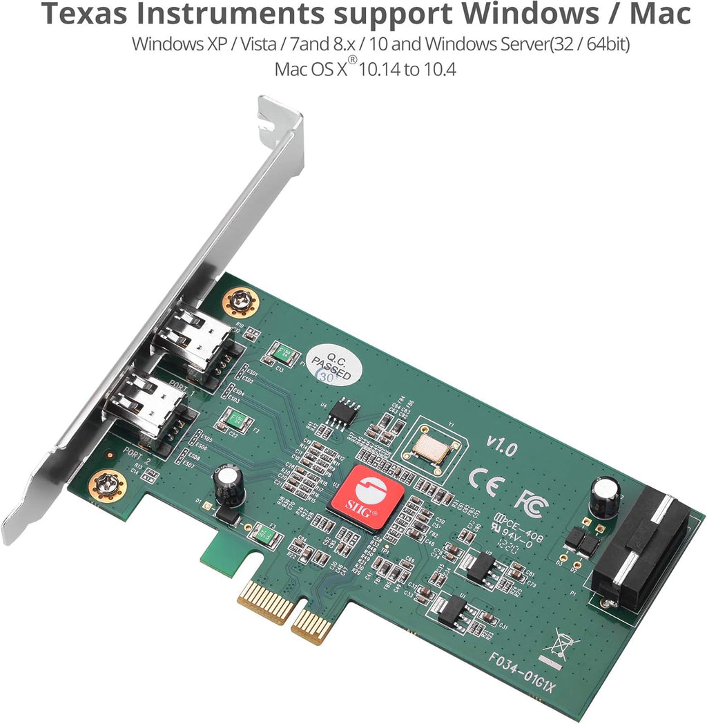 2-Port FireWire 400 PCIe Card D3393