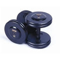 Black Pro-Style Dumbbells with Contoured Handles R9003