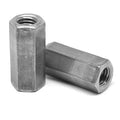 1/4 inch-20 Coarse Thread Hex Rod Coupling Nut Low Carbon Steel Plain Finish G149