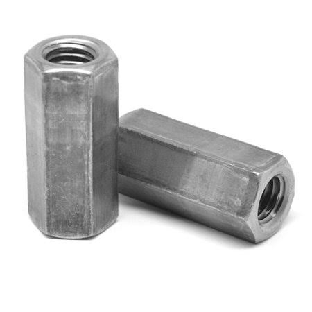1/4 inch-20 Coarse Thread Hex Rod Coupling Nut Low Carbon Steel Plain Finish G149
