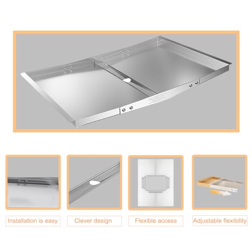 Adjustable Galvanized Steel Grease Tray for Gas Grill (24"-30") R9113