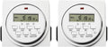 White 2 Pack Digital Programmable Electric Timer M781
