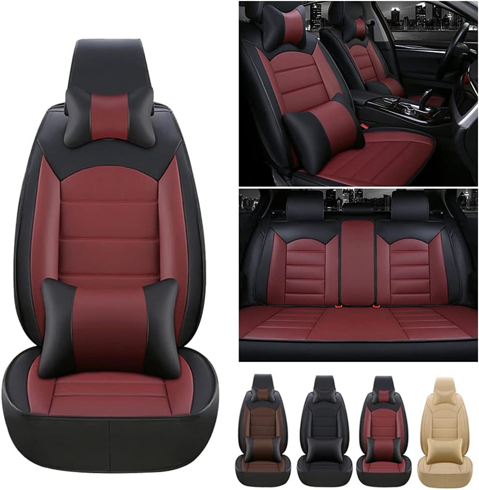 Beige PU Leather Car Seat Covers I475295