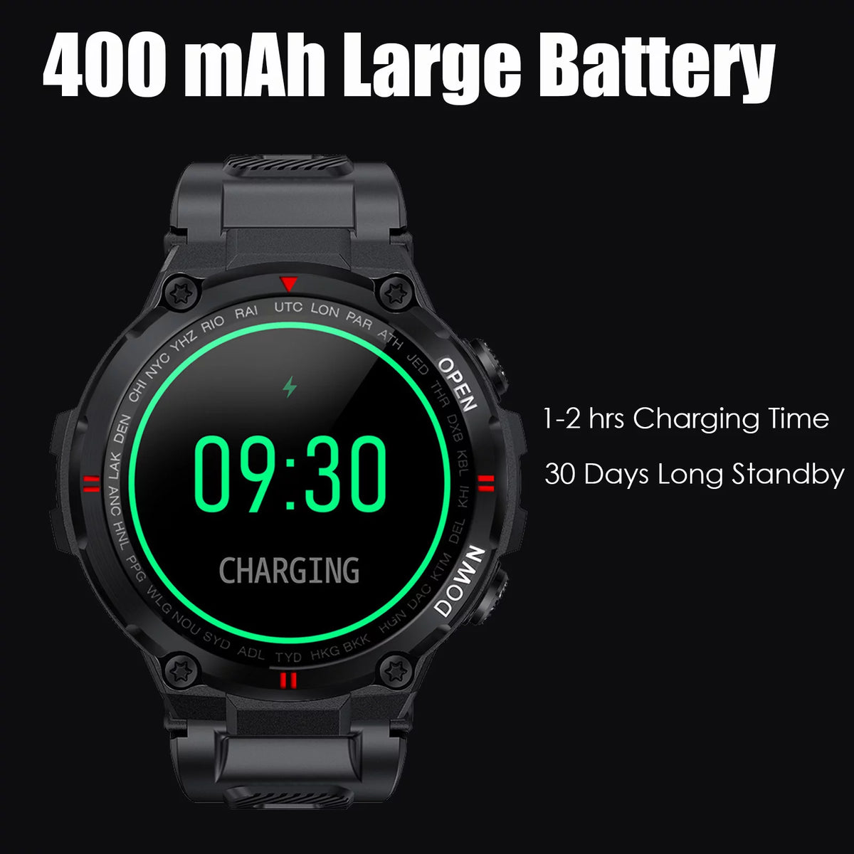 1.3'' HD Touch Screen Tactical Smartwatch V31297