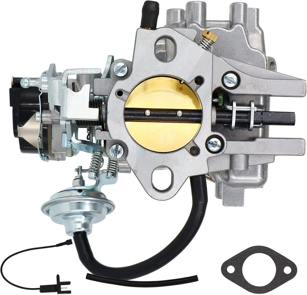 1 Barrel Carburetor for Ford 4.9L 300 Cu 4.1L 250 Cu 3.3L 200 Cu Engine, Automatic Choke With Gaskets Pack of 2 F36296