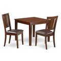 Small Kitchen Table Set with 2 Chairs, Mahogany - 3 Piece X530946