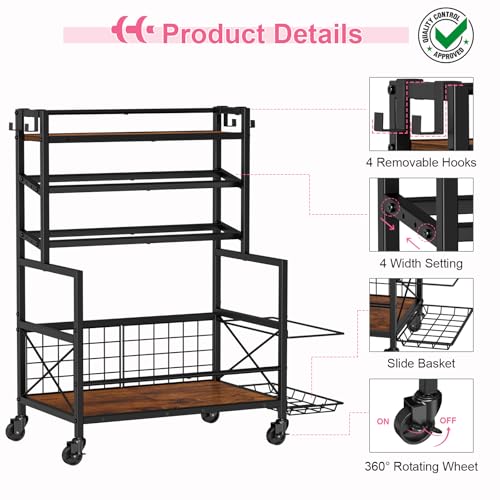 Adjustable Dumbbell Rack with Wheels and Hooks B592