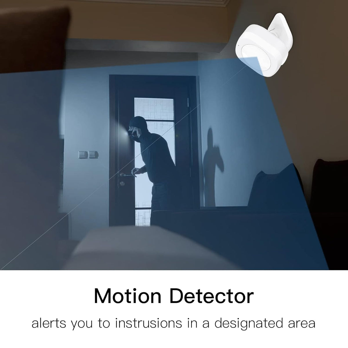 Wireless Home Security System 4 Pieces Kit with Indoor Camera Y817010