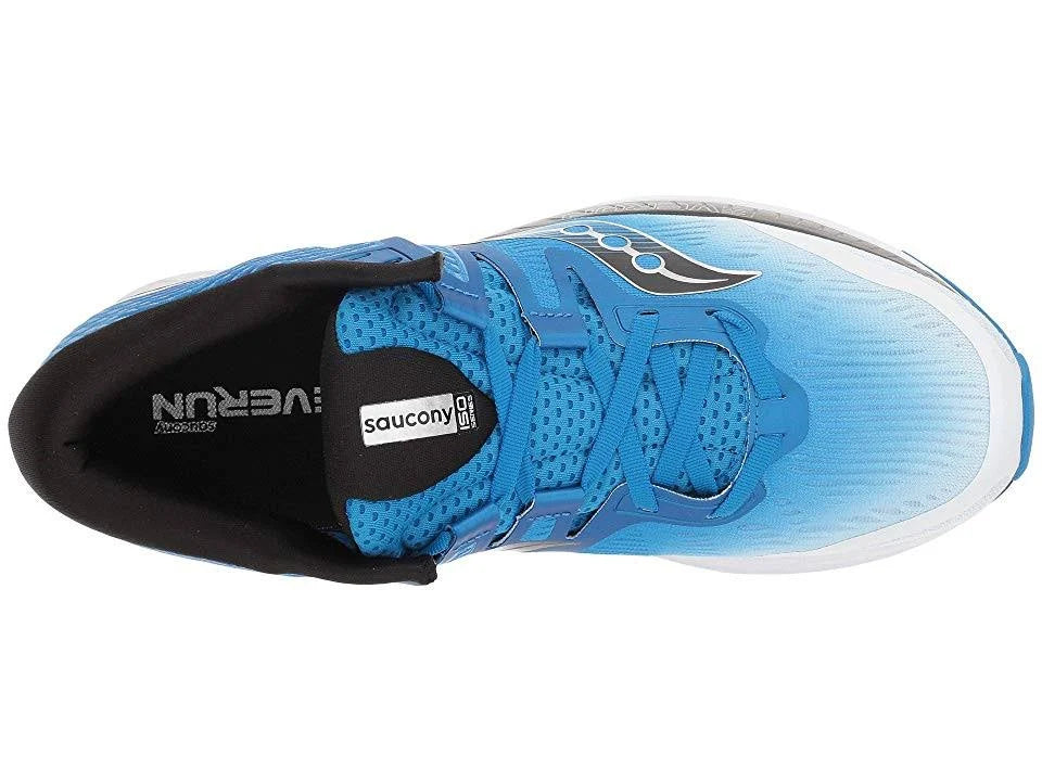 White-Black-Blue Wide Ride ISO Running Shoes U1359