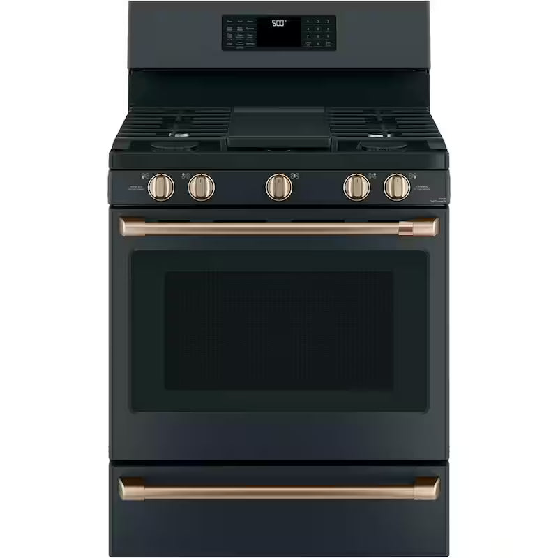 Gas Range Handle and Knob Kit in Brushed Bronze F247790