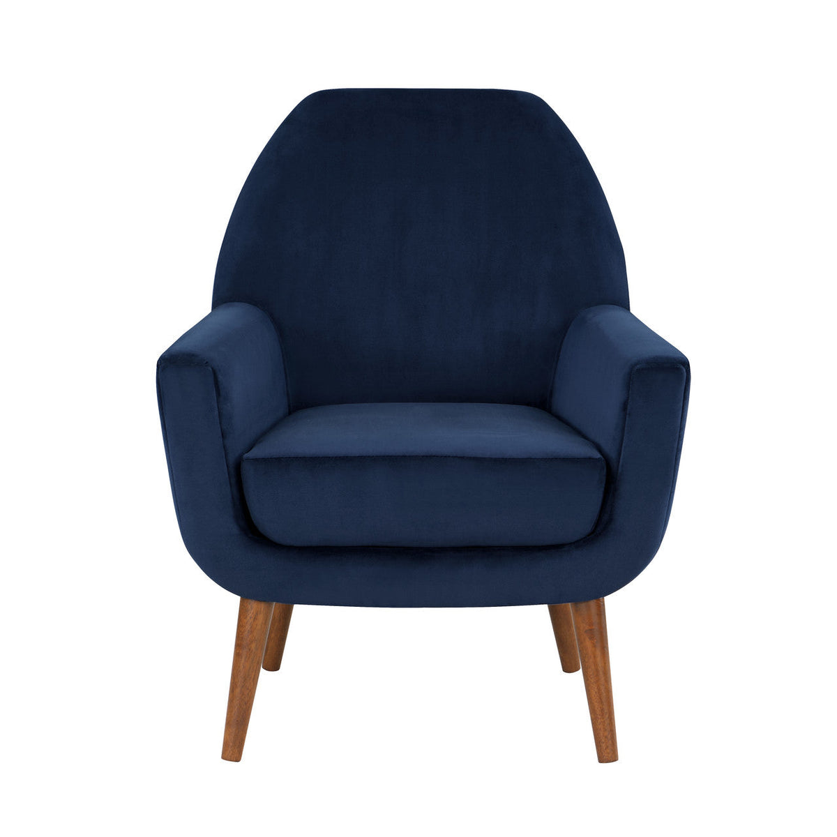 Navy Blue Velvet Armchair I39539
