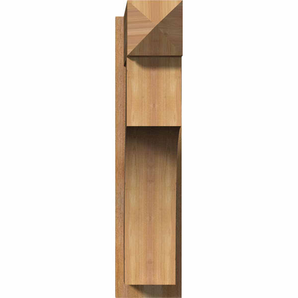 8x22W x 26x22D x 34x22H Western Red Cedar Arts and Crafts Outlooker K792921