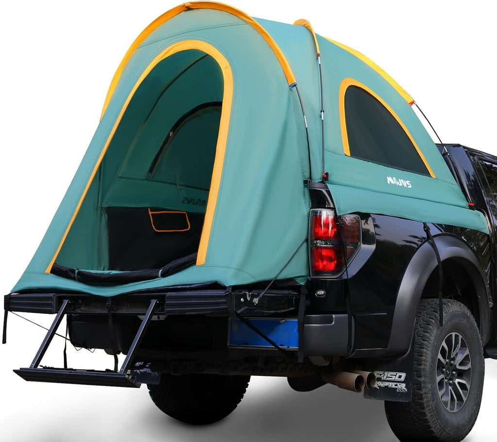 Truck Bed Tent with Rainfly for 5.5-6 FT Truck Bed - 2 Person Waterproof Double Layer Tent J6305