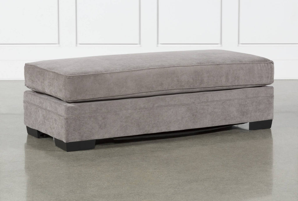 Charcoal Fabric Cocktail Ottoman A82057