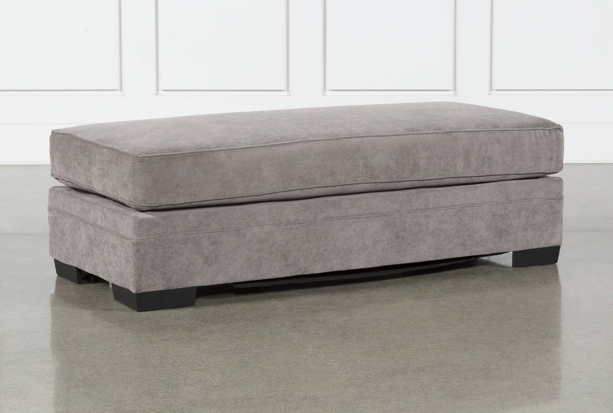 Charcoal Fabric Cocktail Ottoman A82057