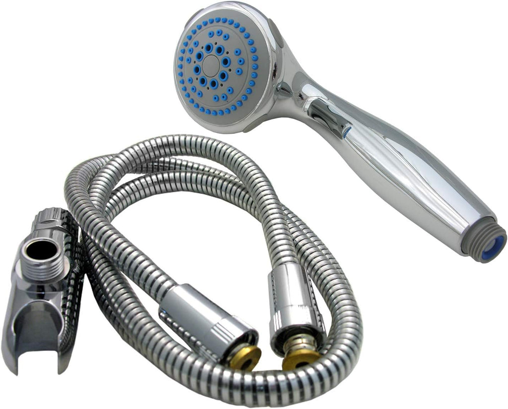 Chrome Finish Hand Held Five Function Shower Head, 10-Pack A7957