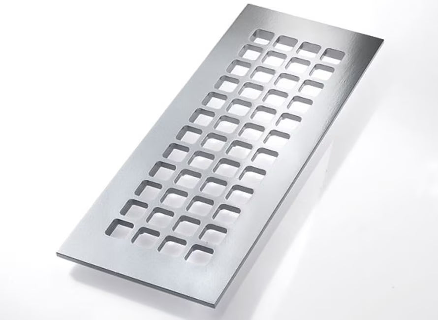 4" X 12" Silver Grille E576