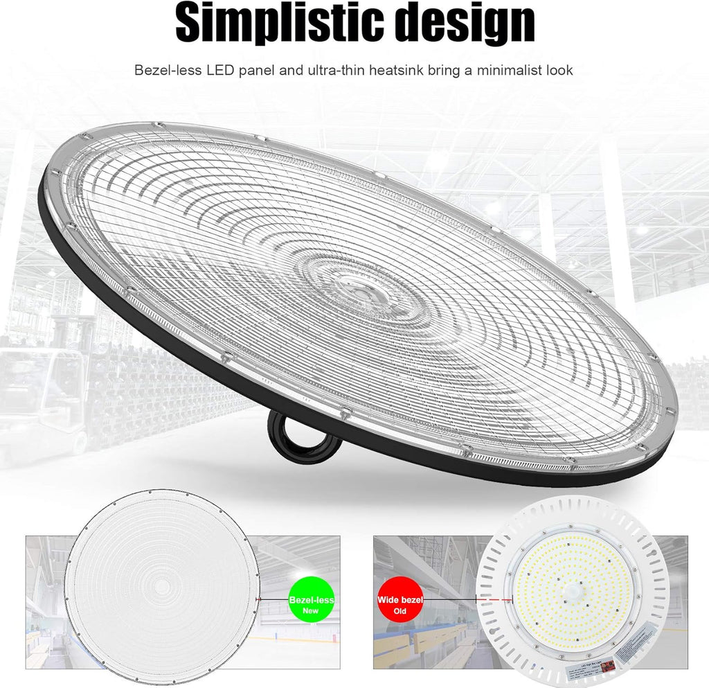 UFO LED High Bay Light with 110V Plug, 5000K Daylight D544206