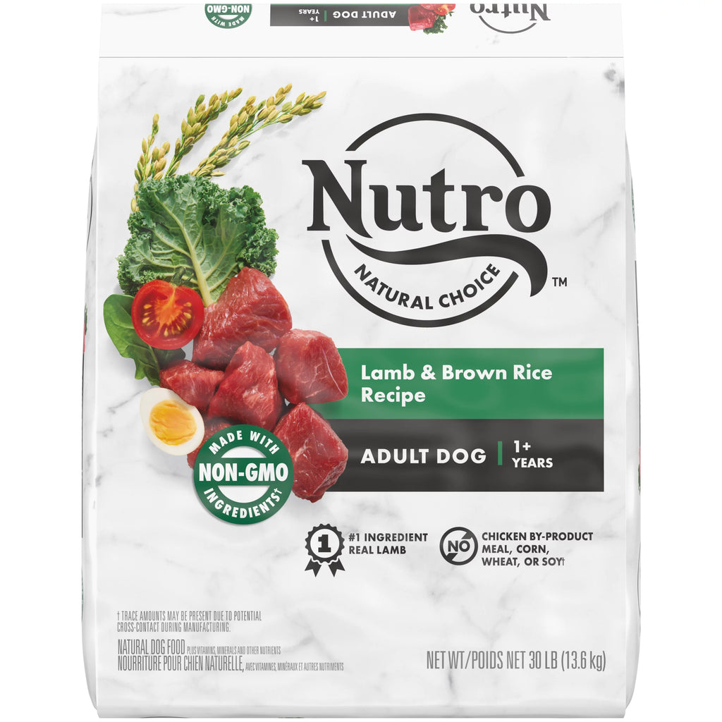 Lamb and Brown Rice Recipe Dry Dog Food, 30 lb Bag B930804