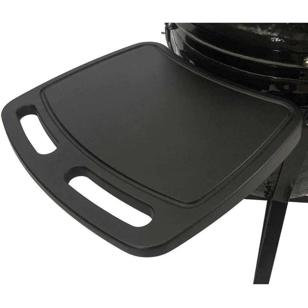 Ceramic Kamado Grill With Cradle, Side Shelves, And Stainless Steel Grates B883