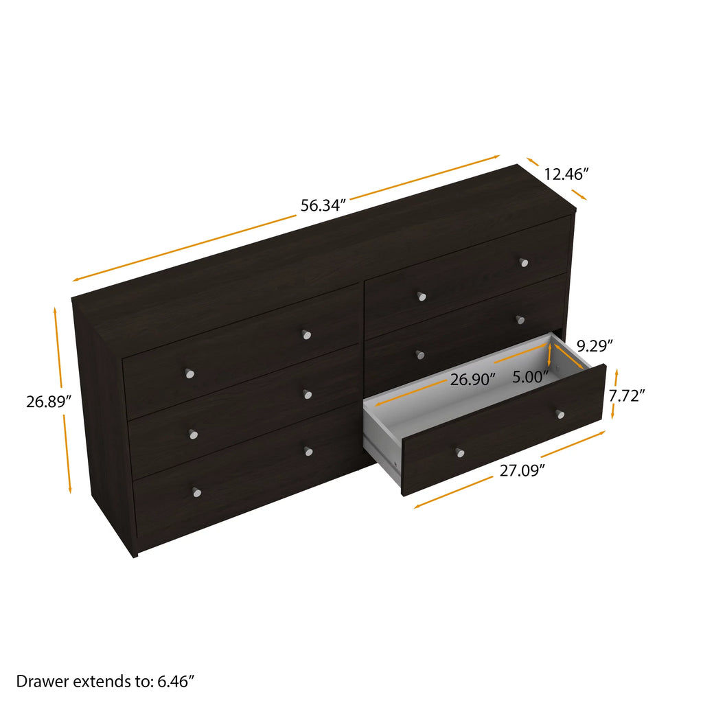 6 Drawer Double Dresser S79439