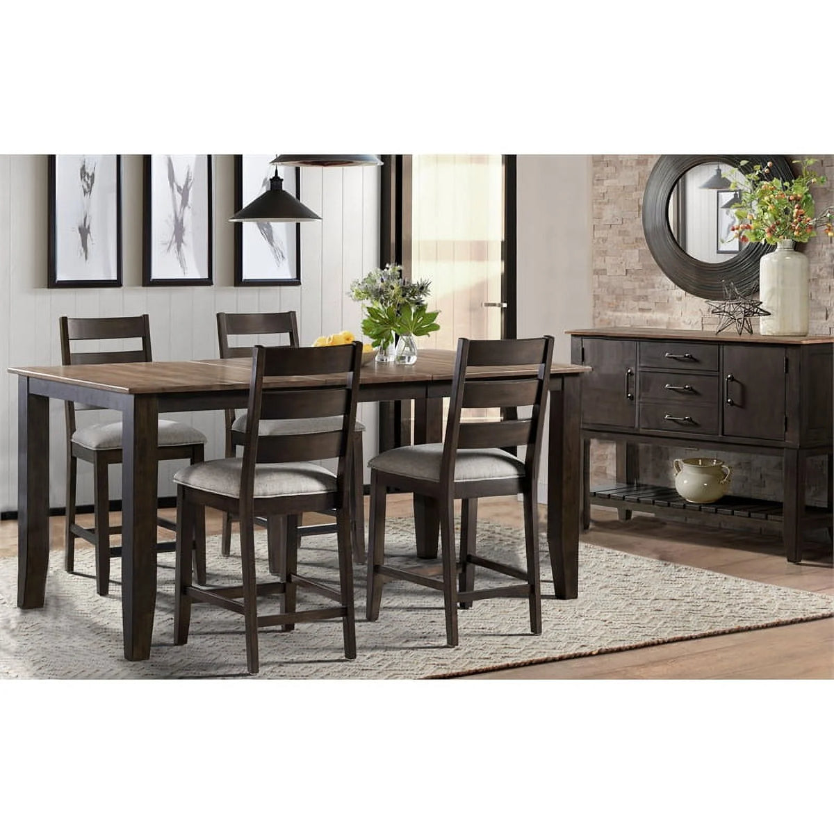 Black Walnut Wood Counter Table X135