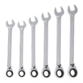 6-Piece Reversible Metric Ratcheting Combination Wrench Set G133765