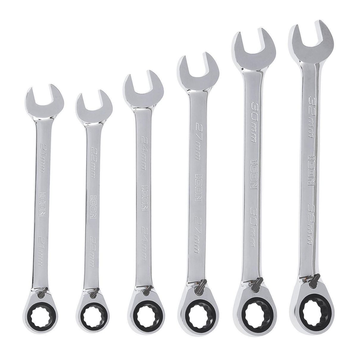 6-Piece Reversible Metric Ratcheting Combination Wrench Set G133765