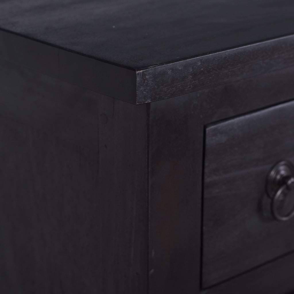 Black Solid Mahogany Wood Chest of Drawers I973999