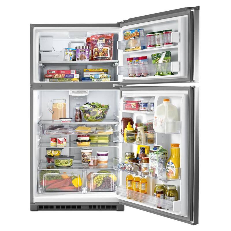 21 cu. ft. Top Freezer Refrigerator in Stainless Steel S625