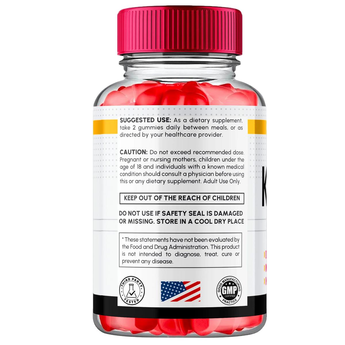 Apple Cider Vinegar Supplement Gummies with Folic Acid 60 Gummies X45121