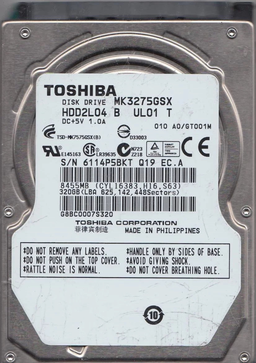 320GB SATA 2.5 Hard Drive F82806
