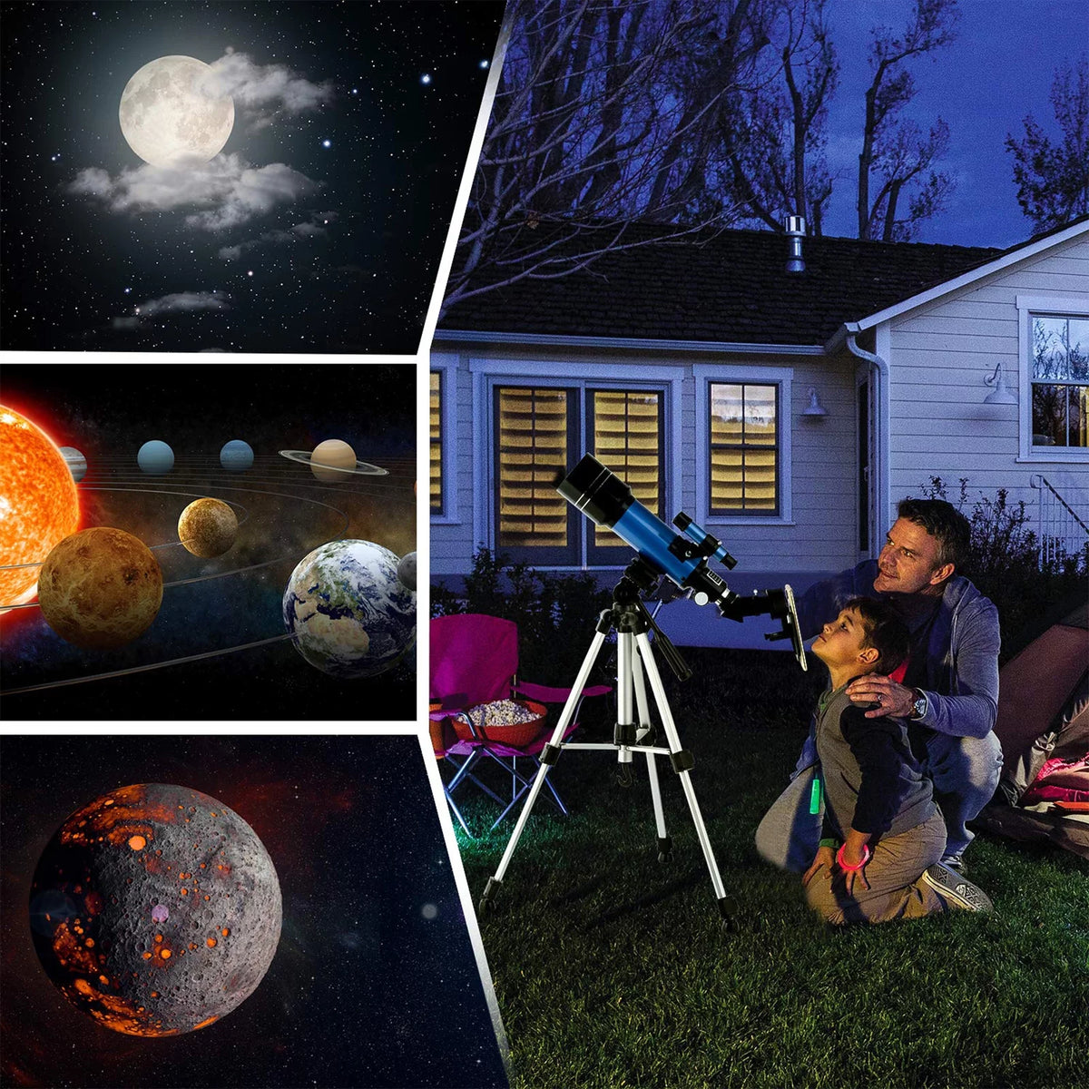 70mm Aperture 400mm Astronomical Refracting Telescope B39220