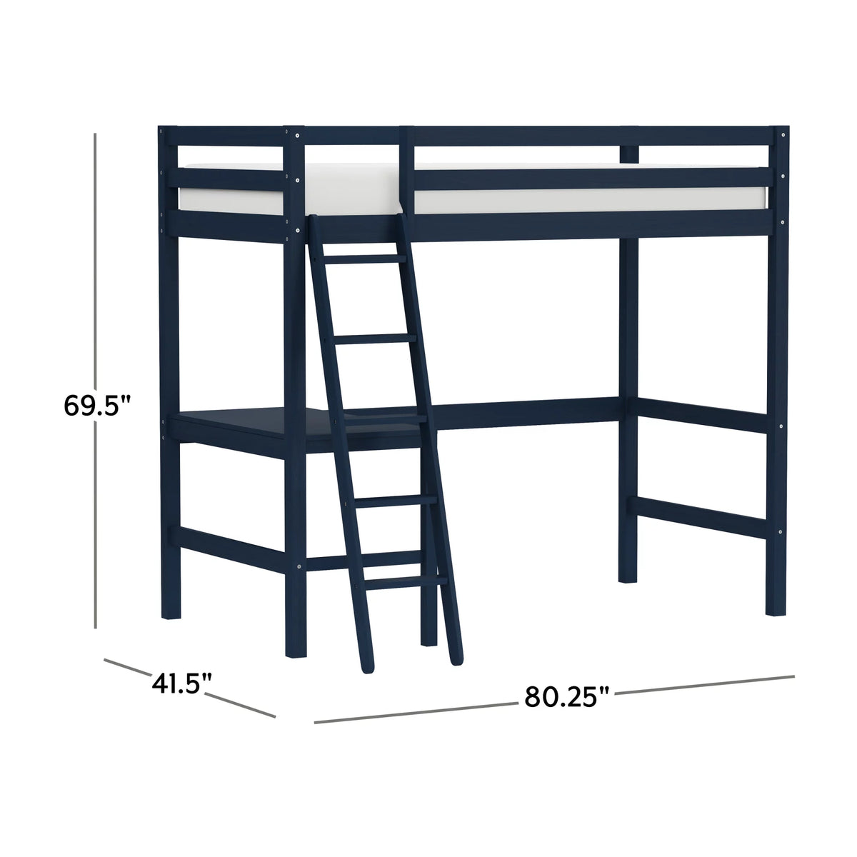 Twin Loft Bed with Desk M33914