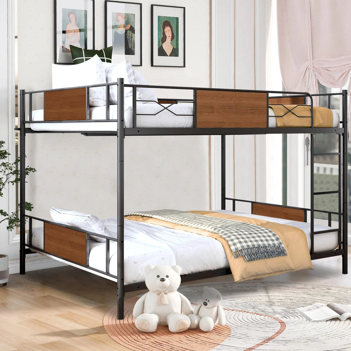 Full over Full Metal Bunk Beds Y1182