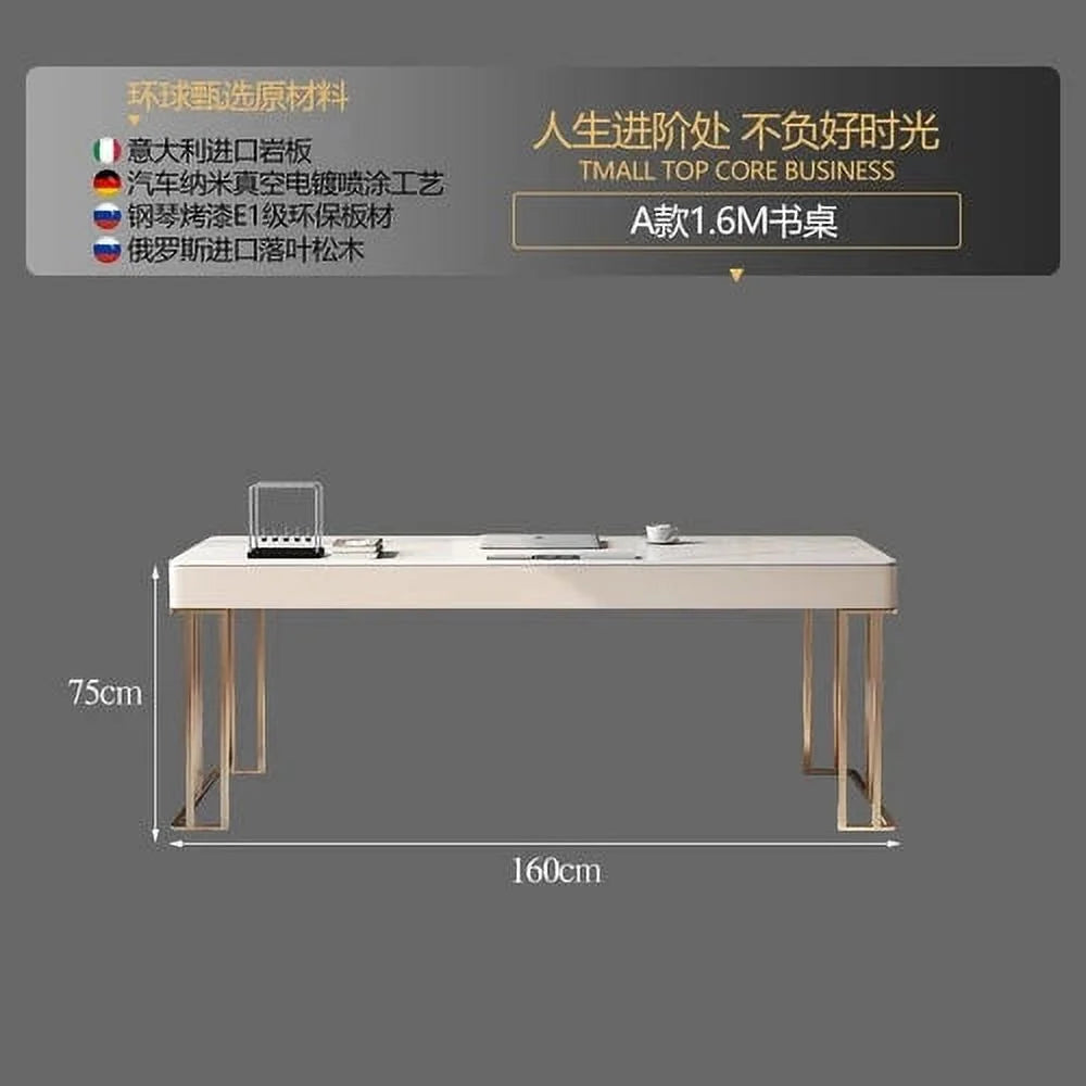Modern Metal Computer Writing Desk with Shelf C786