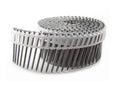 Round Head Hot Dip Galvanized Ring Shank Plastic Collated Coil Nails A8048