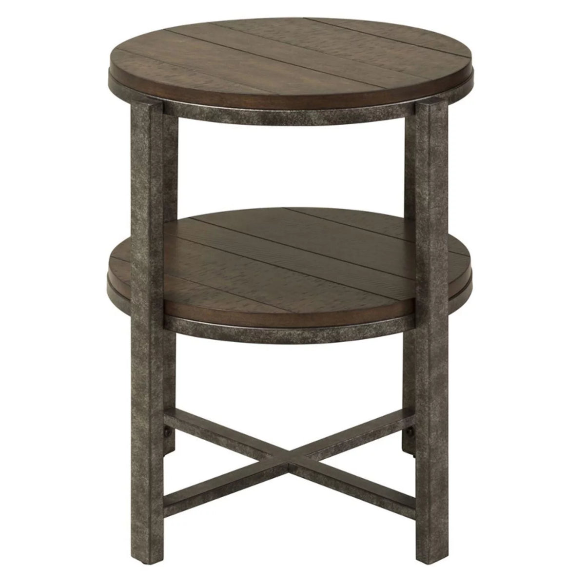 Medium Brown Round End Table E5643