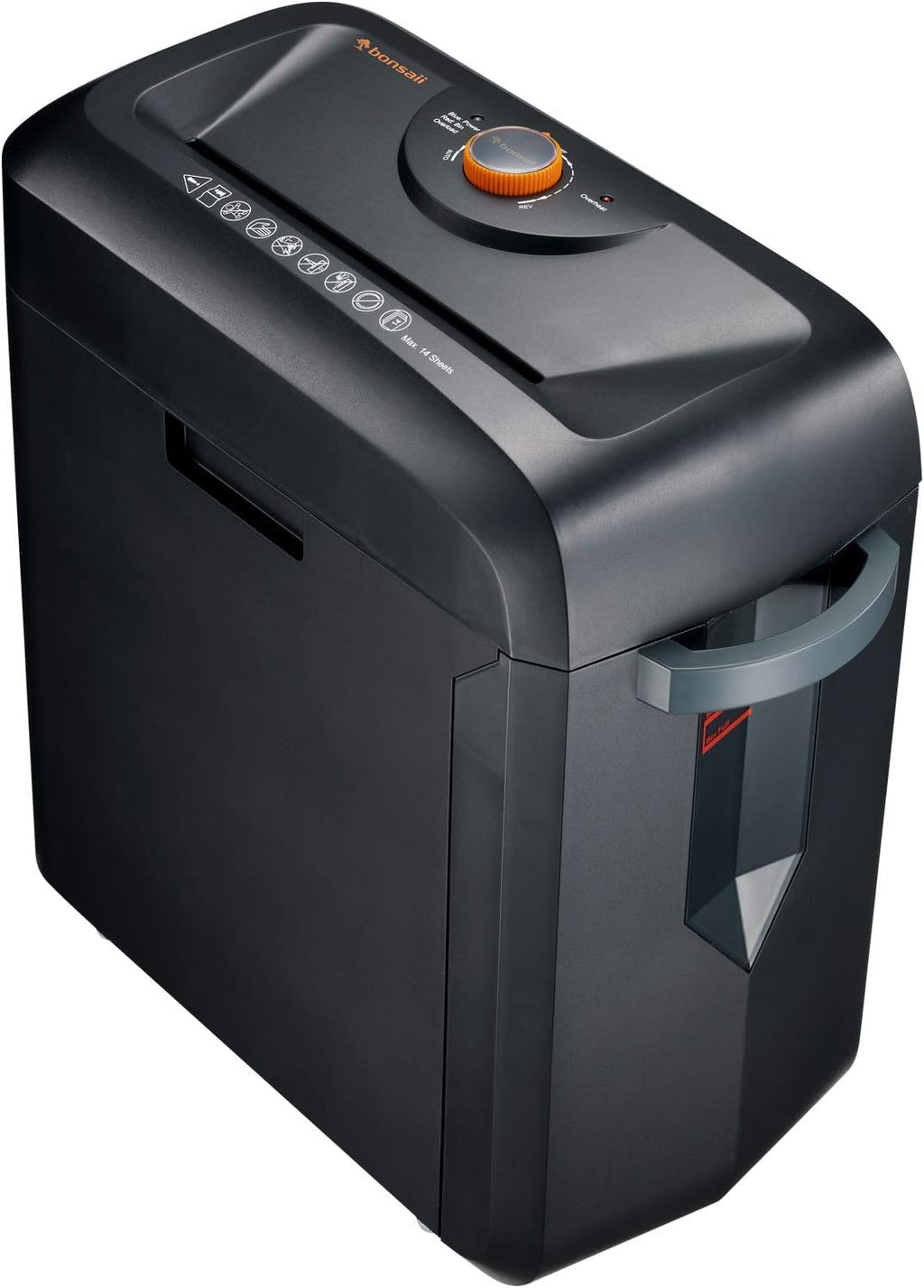 14-Sheet Cross-Cut Heavy Duty Paper and Credit Card Shredder with 5 Gallons Pullout Basket W46132