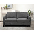 3 in 1 Convertible Queen Sleeper Sofa Bed Dark Grey S924