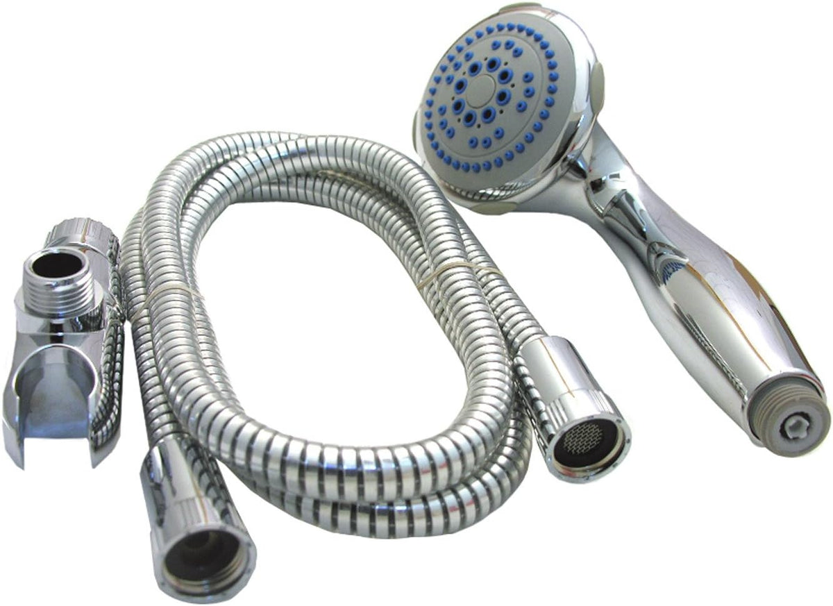 Chrome Finish Hand Held Five Function Shower Head, 10-Pack A7957