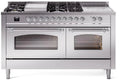 60 Dual Fuel Propane Gas Range Stainless Steel N395