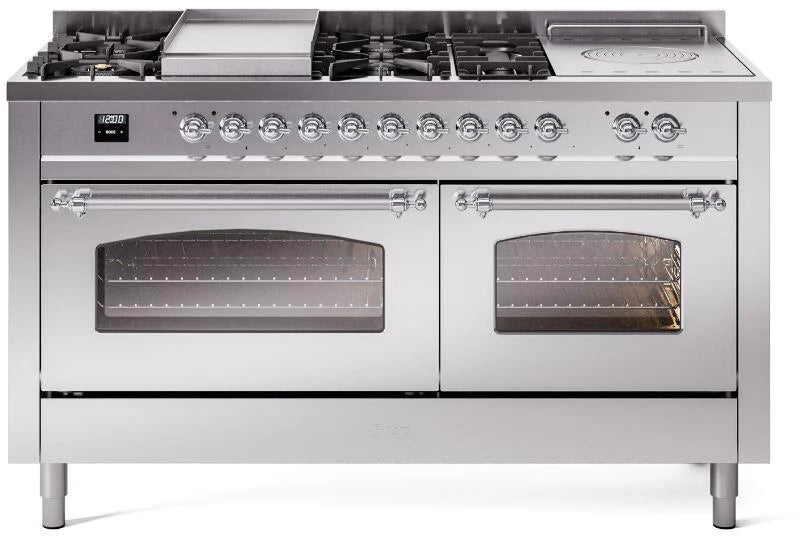 60 Dual Fuel Propane Gas Range Stainless Steel N395